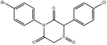 4-(4-BROMOPHENYL)-2-(4-CHLOROPHENYL)-1LAMBDA4,4-THIAZINANE-1,3,5-TRIONE 结构式
