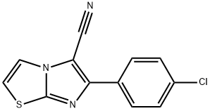 6-(4-CHLOROPHENYL)IMIDAZO[2,1-B][1,3]THIAZOLE-5-CARBONITRILE 结构式