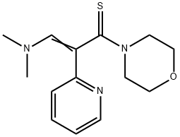 3-(DIMETHYLAMINO)-1-MORPHOLINO-2-(2-PYRIDINYL)-2-PROPENE-1-THIONE 结构式