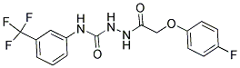 1-(2-(4-FLUOROPHENOXY)ACEYL)-4-(3-(TRIFLUOROMETHYL)PHENYL)SEMICARBAZIDE 结构式