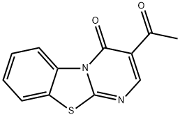 3-ACETYL-4H-PYRIMIDO[2,1-B][1,3]BENZOTHIAZOL-4-ONE 结构式
