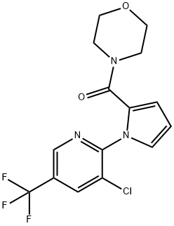 (1-[3-CHLORO-5-(TRIFLUOROMETHYL)-2-PYRIDINYL]-1H-PYRROL-2-YL)(MORPHOLINO)METHANONE 结构式