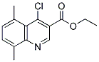 4-氯-5,8-二甲基喹啉-3-甲酸乙酯 结构式