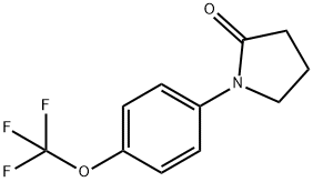1-[4-(TRIFLUOROMETHOXY)PHENYL]-2-PYRROLIDINONE 结构式