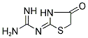 N-[(2E)-4-OXO-1,3-THIAZOLIDIN-2-YLIDENE]GUANIDINE 结构式