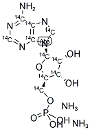 ADENOSINE 5'-MONOPHOSPHATE, DIAMMONIUM SALT, [14C(U)]- 结构式