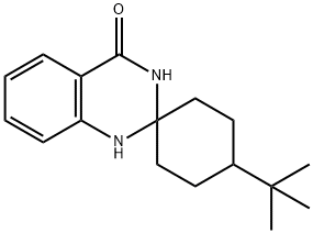 4-(叔丁基)-1'H-螺[环己烷-1,2'-喹唑啉]-4'(3'H)-酮 结构式