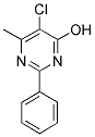 5-CHLORO-6-METHYL-2-PHENYL-4-PYRIMIDINOL 结构式