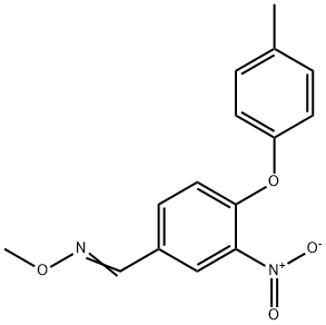 4-(4-METHYLPHENOXY)-3-NITROBENZENECARBALDEHYDE O-METHYLOXIME 结构式