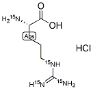 L-精氨酸-15N4盐酸盐 结构式