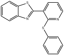 2-[2-(PHENYLSULFANYL)-3-PYRIDINYL]-1,3-BENZOTHIAZOLE 结构式