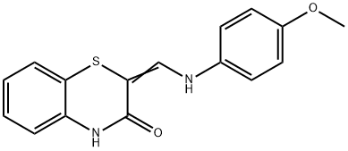 2-[(4-METHOXYANILINO)METHYLENE]-2H-1,4-BENZOTHIAZIN-3(4H)-ONE 结构式