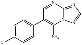 6-(4-CHLOROPHENYL)[1,2,4]TRIAZOLO[1,5-A]PYRIMIDIN-7-AMINE 结构式