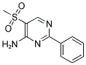 5-(METHYLSULFONYL)-2-PHENYL-4-PYRIMIDINAMINE 结构式