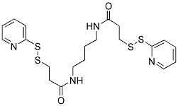 1,4-双[3-(2-吡啶基二硫代)丙酰胺基]丁烷 结构式