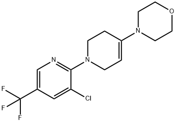 4-(1-[3-CHLORO-5-(TRIFLUOROMETHYL)-2-PYRIDINYL]-1,2,3,6-TETRAHYDRO-4-PYRIDINYL)MORPHOLINE 结构式