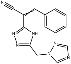 3-PHENYL-2-[5-(1H-1,2,4-TRIAZOL-1-YLMETHYL)-4H-1,2,4-TRIAZOL-3-YL]ACRYLONITRILE