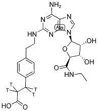 CGS 21680, [CARBOXYETHYL-3H(N)]- 结构式