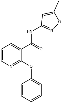 N-(5-METHYLISOXAZOL-3-YL)(2-PHENOXY(3-PYRIDYL))FORMAMIDE 结构式