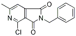 2-Benzyl-4-chloro-6-methyl-2,3-dihydro-1H-pyrrolo[3,4-c]pyridine-1,3-dione 结构式
