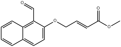 METHYL 4-[(1-FORMYL-2-NAPHTHYL)OXY]-2-BUTENOATE 结构式