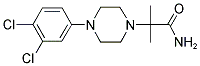 2-[4-(3,4-DICHLOROPHENYL)PIPERAZINO]-2-METHYLPROPANAMIDE 结构式