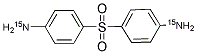 4,4'-DIAMINO-15N2-DIPHENYL SULFONE 结构式