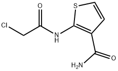 2-[(氯乙酰基)氨基]噻吩-3-甲酰胺 结构式