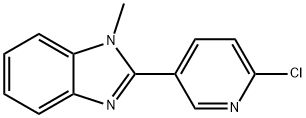 2-(6-CHLORO-3-PYRIDINYL)-1-METHYL-1H-BENZIMIDAZOLE 结构式