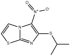 6-(ISOPROPYLSULFANYL)-5-NITROIMIDAZO[2,1-B][1,3]THIAZOLE 结构式