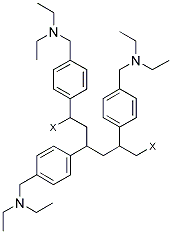 苯乙烯和二乙烯基苯的共聚物,经二乙基氨甲基化 结构式