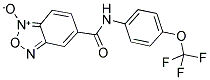 5-([4-(TRIFLUOROMETHOXY)ANILINO]CARBONYL)-2,1,3-BENZOXADIAZOL-1-IUM-1-OLATE 结构式