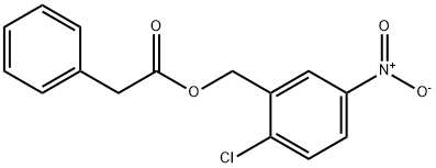 2-CHLORO-5-NITROBENZYL 2-PHENYLACETATE 结构式