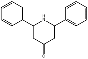 2,6-DIPHENYLPIPERIDIN-4-ONE 结构式