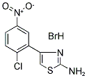 4-(2-CHLORO-5-NITROPHENYL)-1,3-THIAZOL-2-AMINE HYDROBROMIDE 结构式