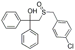 2-[(4-CHLOROBENZYL)SULFINYL]-1,1-DIPHENYL-1-ETHANOL 结构式