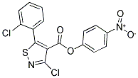 4-NITROPHENYL 3-CHLORO-5-(2-CHLOROPHENYL)ISOTHIAZOLE-4-CARBOXYLATE 结构式
