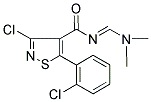 N4-[(DIMETHYLAMINO)METHYLIDENE]-3-CHLORO-5-(2-CHLOROPHENYL)ISOTHIAZOLE-4-CARBOXAMIDE 结构式