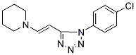 1-(2-[1-(4-CHLOROPHENYL)-1H-TETRAAZOL-5-YL]VINYL)PIPERIDINE 结构式