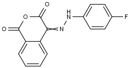 1H-Isochromene-1,3,4-trione 4-[N-(4-fluorophenyl)hydrazone] 结构式