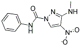 3-(METHYLAMINO)-4-NITRO-N-PHENYL-1H-PYRAZOLE-1-CARBOXAMIDE 结构式