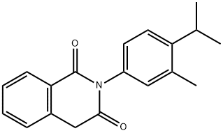 2-(3-METHYL-4-(ISOPROPYL)PHENYL)-2,4-DIHYDROISOQUINOLINE-1,3-DIONE 结构式