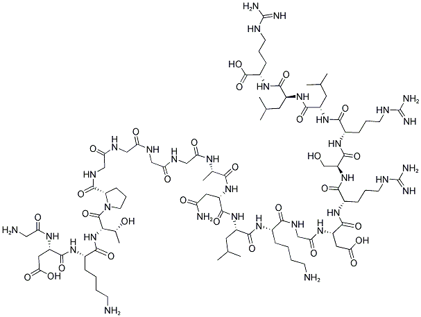 LYS-PRO-GLY-THR-PRO-PRO-LYS-VAL-PRO-ARG-THR-PRO-PRO-GLY-GLU-GLU-LEU-ALA-GLU-PRO-GLN-ALA-ALA-GLY-GLY-ASN-GLN 结构式