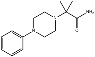 2-METHYL-2-(4-PHENYLPIPERAZINO)PROPANAMIDE 结构式