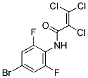 N1-(4-BROMO-2,6-DIFLUOROPHENYL)-2,3,3-TRICHLOROACRYLAMIDE 结构式