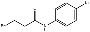 3-溴-N-(4-溴苯基)丙酰胺 结构式