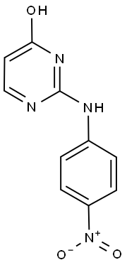 2-(4-NITROANILINO)PYRIMIDIN-4-OL 结构式