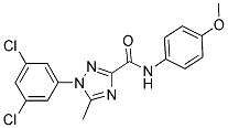 1-(3,5-Dichlorophenyl)-N-(4-methoxyphenyl)-5-methyl-1H-1,2,4-triazole-3-carboxamide 结构式