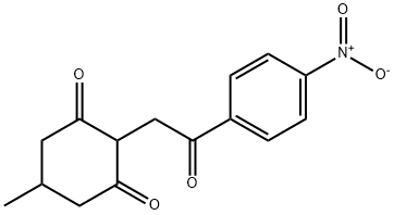 5-METHYL-2-(2-(4-NITROPHENYL)-2-OXOETHYL)CYCLOHEXANE-1,3-DIONE 结构式