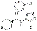 N4-[3-CHLORO-5-(2-CHLOROPHENYL)ISOTHIAZOL-4-YL]THIOMORPHOLINE-4-CARBOXAMIDE 结构式